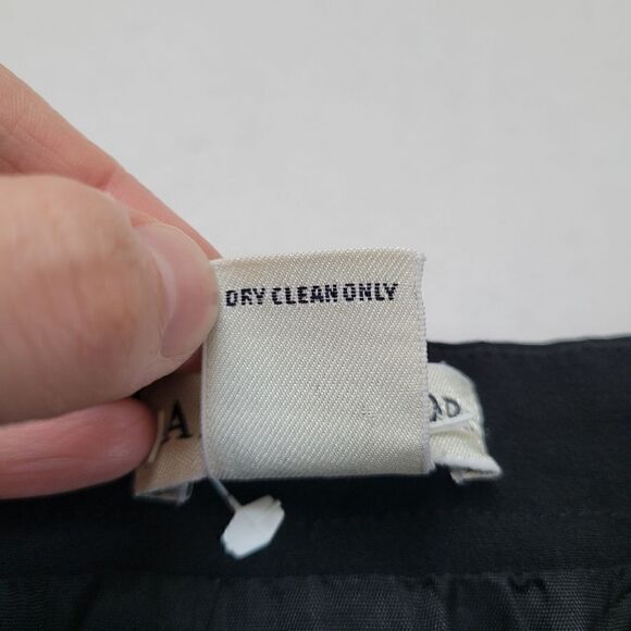 Ann Taylor Vintage Black A-Line Mini Skirt Side Button 4 - Picture 6 of 8